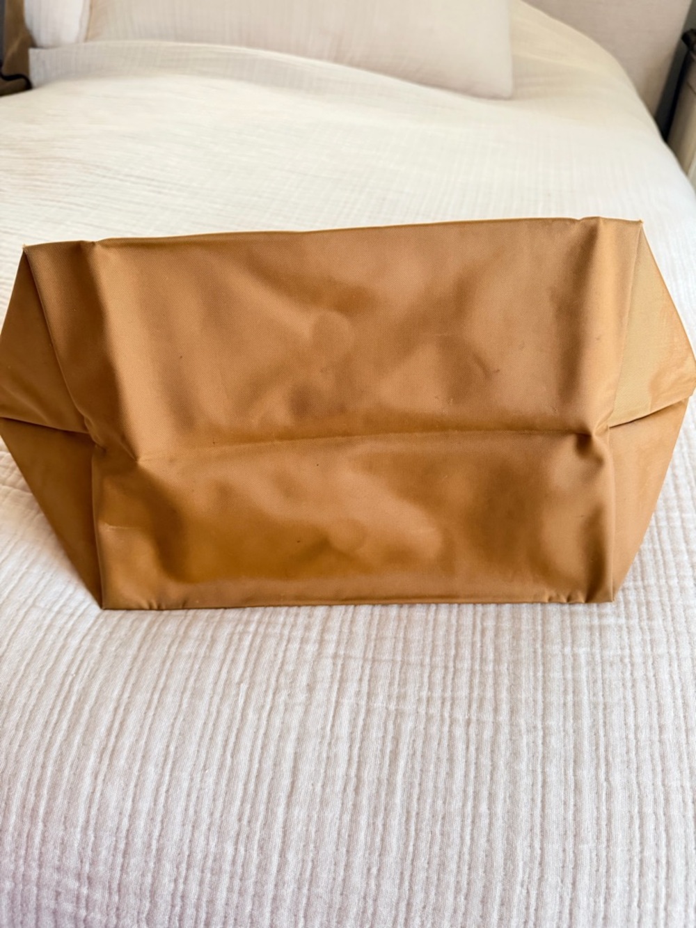 Longchamp Le Pliage Original Medium Tote in fawn/gold - Picture 7 of 10